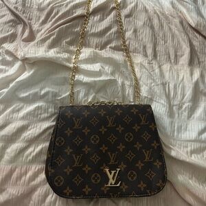 Louis Vuitton Black and Gold Crossbody Bag